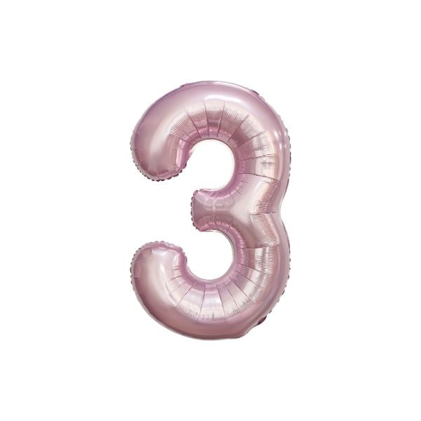 34 Inch Baby Pink Balloon Number 3