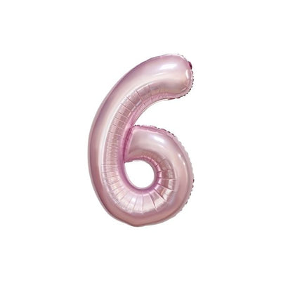 34 Inch Baby Pink Balloon Number 6