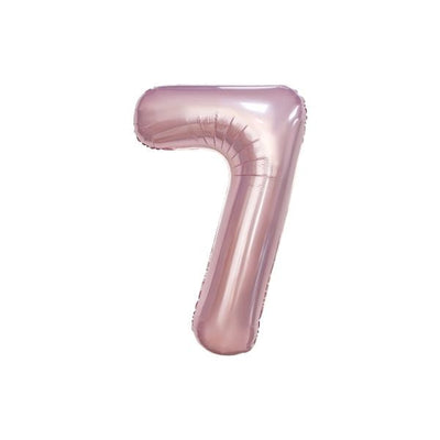 34 Inch Baby Pink Balloon Number 7