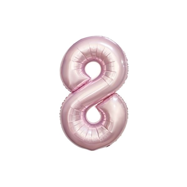34 Inch Baby Pink Balloon Number 8