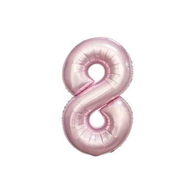 34 Inch Baby Pink Balloon Number 8