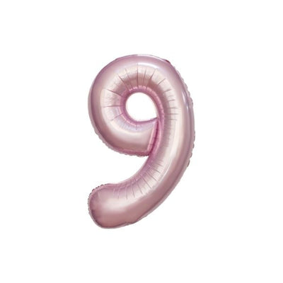 34 Inch Baby Pink Balloon Number 9