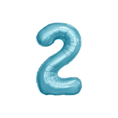 34 Inch Baby Blue Balloon Number 2