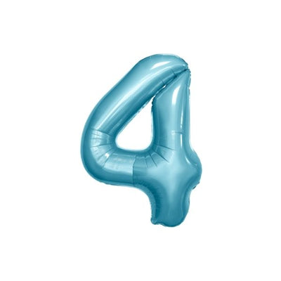 34 Inch Baby Blue Balloon Number 4