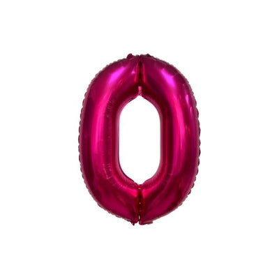 34 Inch Pink Balloon Number 0
