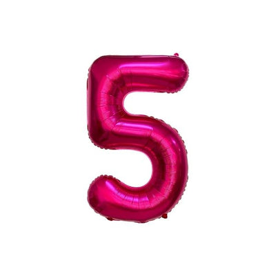 34 Inch Pink Balloon Number 5