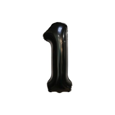 34 Inch Black Balloon Number 1