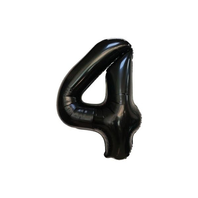 34 Inch Black Balloon Number 4