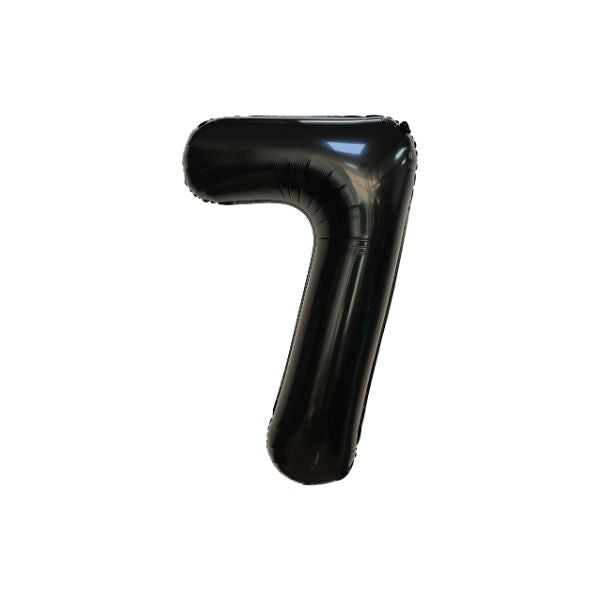 34 Inch Black Balloon Number 7