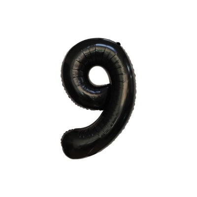 34 Inch Black Balloon Number 9