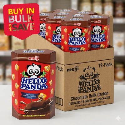BULK 12pk Meiji Hello Panda Chocolate Big Box 150g