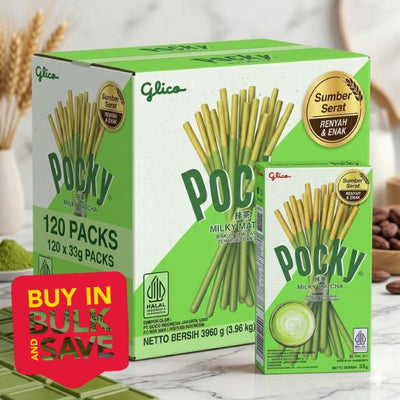 BULK 120pk Pocky Biscuit Stick Green Tea Matcha 33g