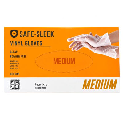 BULK 1000pk Medium Vinyl Gloves Powder & Latex Free