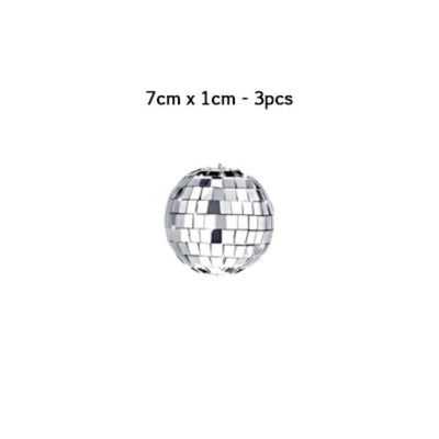 "Disco Ball Set of 3pk 7cm"