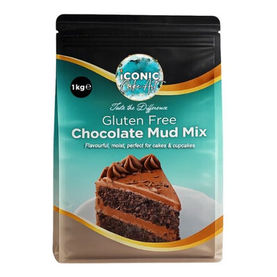 Iconic Cake Art 1kg Gluten Free Chocolate Mud Mix
