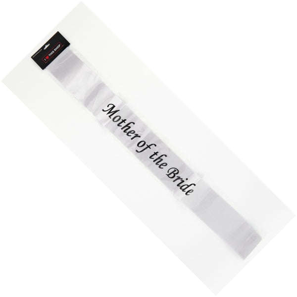 Mother of the Bride White Sash
