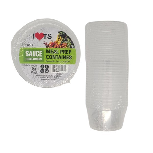 2880pk BULK of Reusable Sauce Container Round 120ml Round