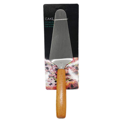 Cake Server Stainless Steel With Wood Handle