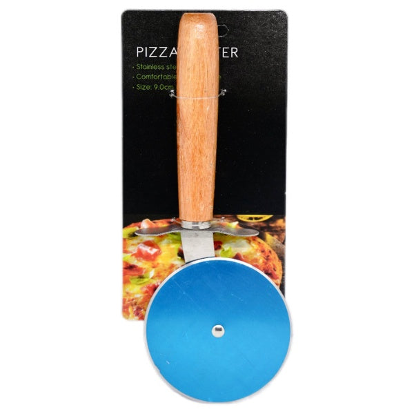 Pizza Cutter Stainless Steel with Wood Handle