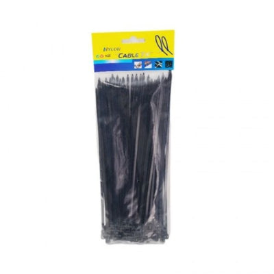 Black Cable Ties 3.6x200mm (100 Pcs)