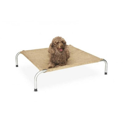 Beige Elevated Dog Bed 80x110x20cm