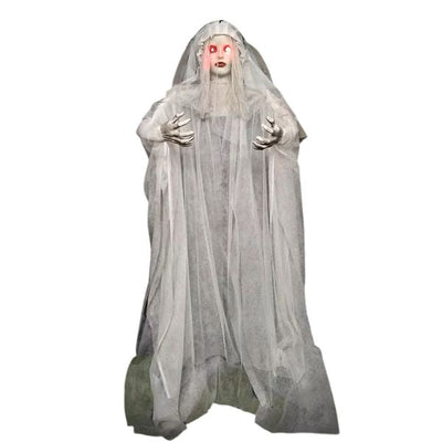 Animated Halloween Standing Zombie 180x40x45cm (Battery Operated)