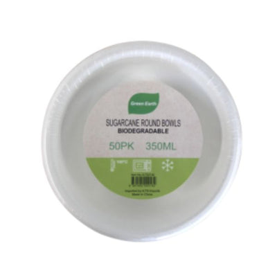 Sugarcane Round Bowls 13cm (350ml) 50pk
