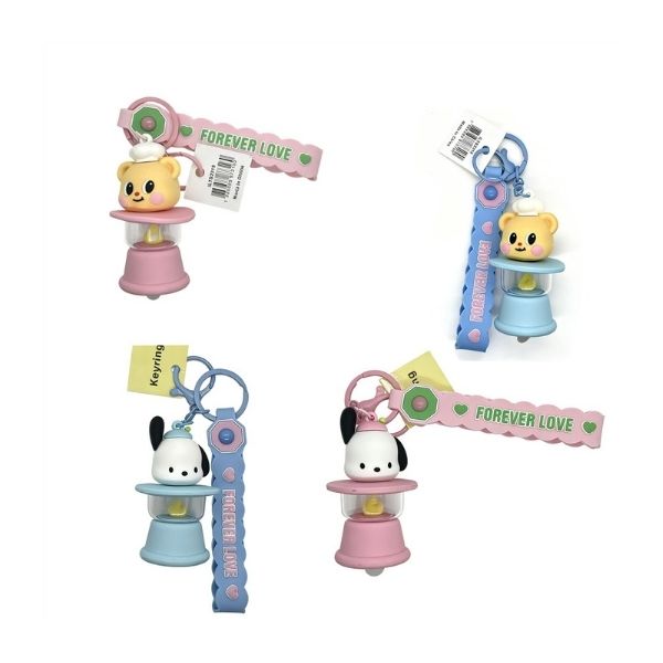 Pochacco & Pompompurin Keyring with Light