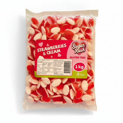 Gummy Strawberries & Cream 1kg