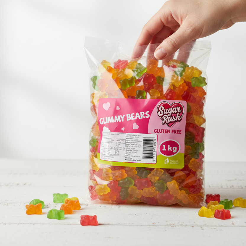 Sugar Rush Gummy Bears 1kg
