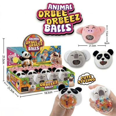 Squishy Ball Animals Assorted 11.5x6x7.5cm