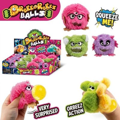 Squishy Ball Monster Assorted 10x8x8cm