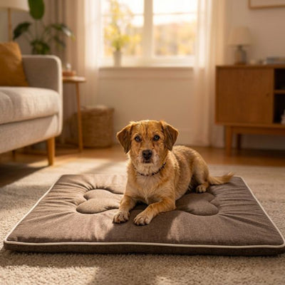 Plush Sponge Bed X-Large Coffee 70x90cm