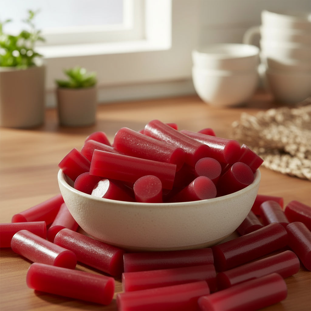 1kg Strawberry Licorice Chunks