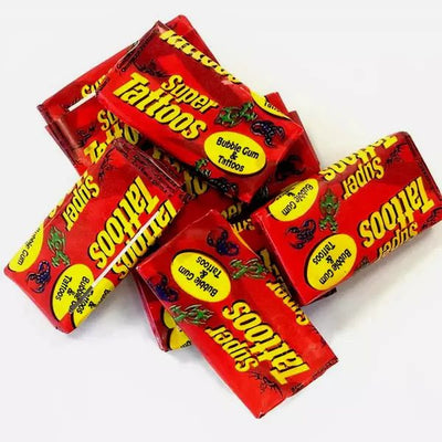 150g Super Tattoos Bubble Gum
