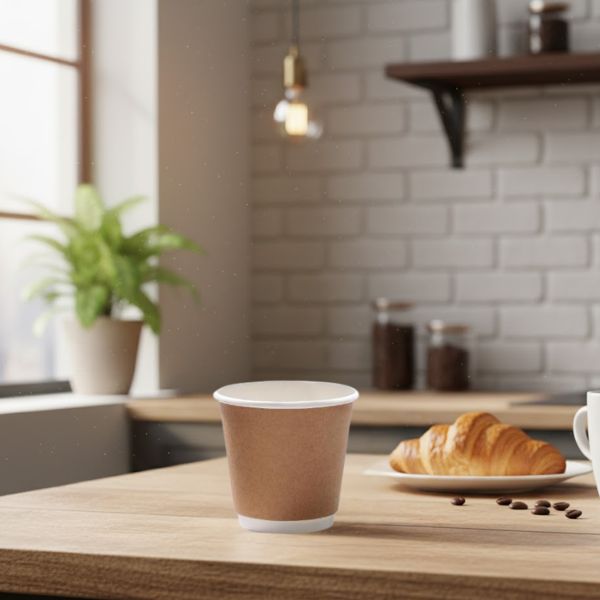 25pk 8oz DW Cup Kraft (90mm)