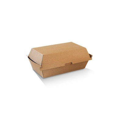 Hot Dog Box Brown Corrugated Plain (20.8x7x7.5cm)