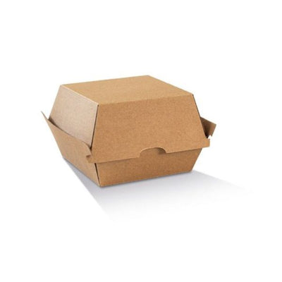 High Snack Box Large Brown Corrugated Plain (20.5x10.6x9.5cm)