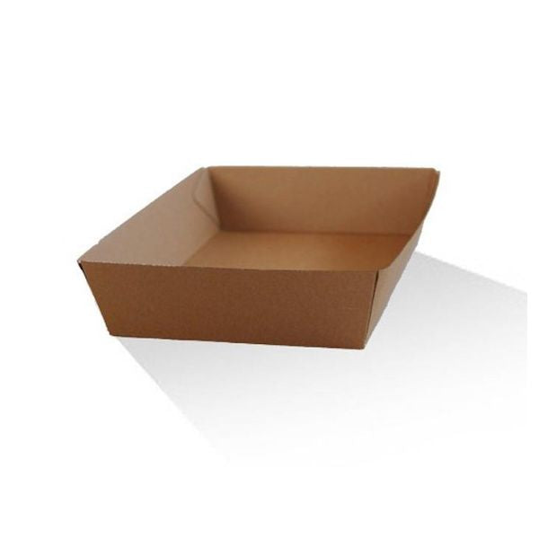 Tray X-Large Brown Corrugated Plain (25.2x18x5.8cm)