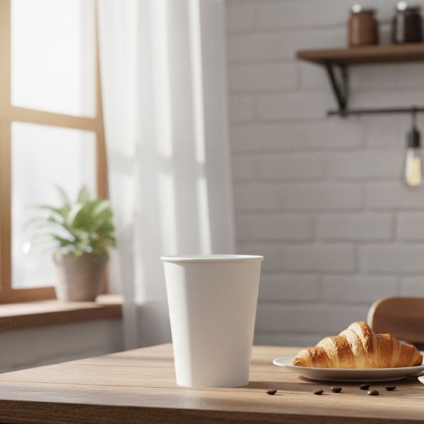 50pk 12oz SW Cup Plain White (90mm)