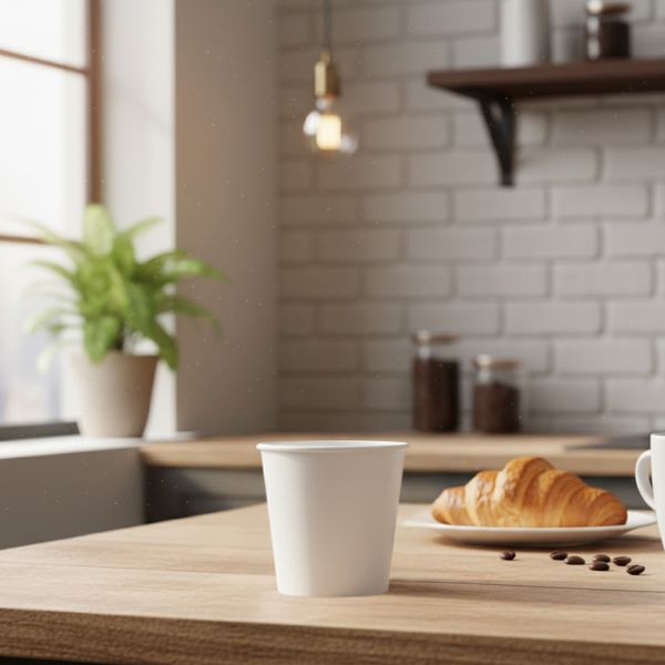 50pk 8oz SW Cup Plain White (90mm)