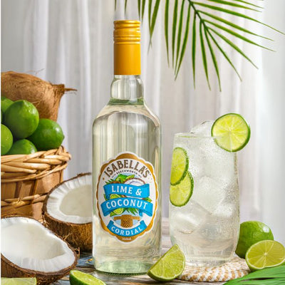Isabella's Lime and Coconut Cordial 700ml