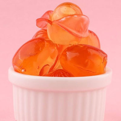 1kg Juicy Jelly peeled gummy white peach