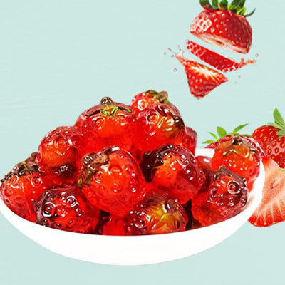 1kg Juicy Jelly peeled gummy strawberry