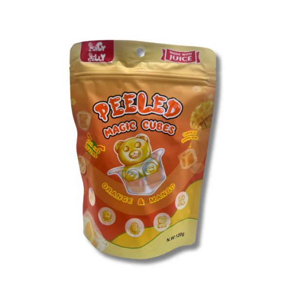 Juicy Jelly Magic Cubes Orange and Mango 120g