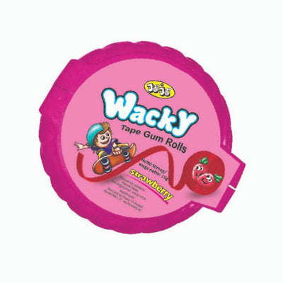 JOJO Wacky Bubblegum Rolls Strawberry 15g