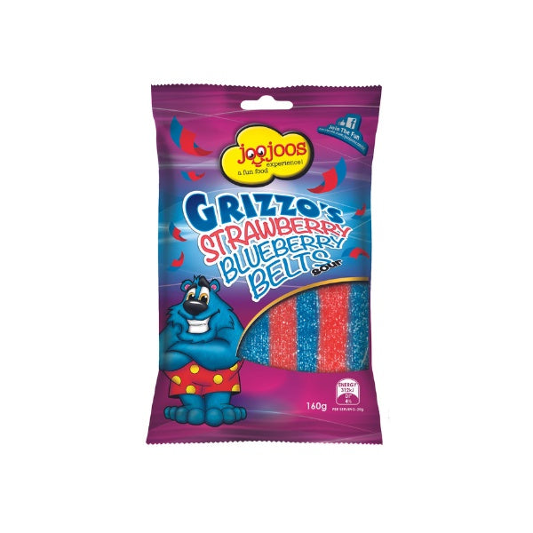 DATED SPECIAL Joo Joos grizzo Strawberry Blue Belts 160g (BB JUL 2025)