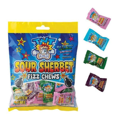 TNT Sour Sherbet Fizz Chews 150g