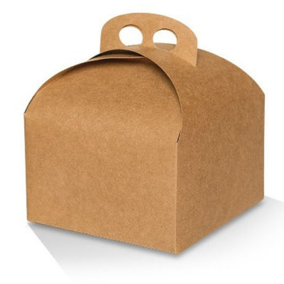 25pk Large Kraft Cake Box (155x155x102mm)
