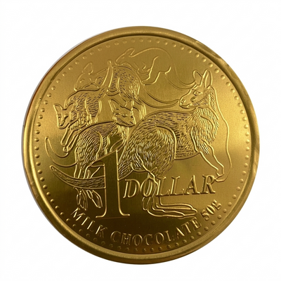 Milk Chocolate AUD Gold Medallions 50g